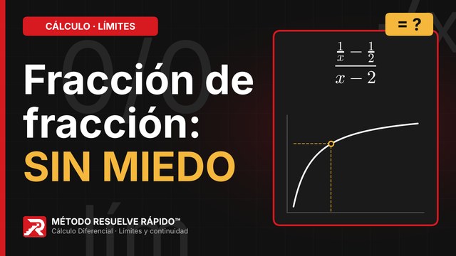 Inicio del video: Límites 0/0 con fracciones: común denominador